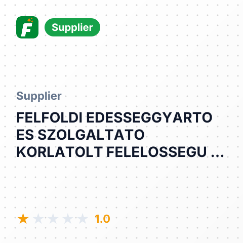 FELFOLDI EDESSEGGYARTO ES SZOLGALTATO KORLATOLT FELELOSSEGU TARSASAG – summary card, no photo uploaded yet