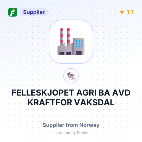 FELLESKJOPET AGRI BA  AVD KRAFTFOR VAKSDAL – summary card, no photo uploaded yet