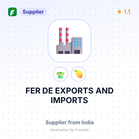 FER DE EXPORTS AND IMPORTS – summary card, no photo uploaded yet