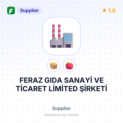 FERAZ GIDA SANAYİ VE TİCARET LİMİTED ŞİRKETİ – summary card, no photo uploaded yet