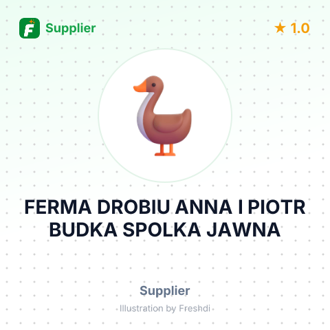 FERMA DROBIU ANNA I PIOTR BUDKA SPOLKA JAWNA – summary card, no photo uploaded yet