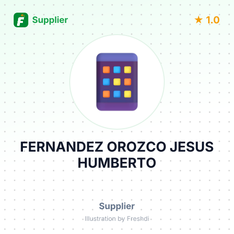 FERNANDEZ OROZCO JESUS HUMBERTO – summary card, no photo uploaded yet