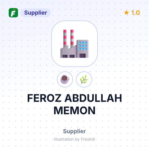 FEROZ ABDULLAH MEMON – summary card, no photo uploaded yet
