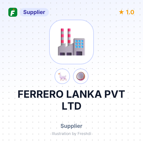 FERRERO LANKA PVT LTD – summary card, no photo uploaded yet