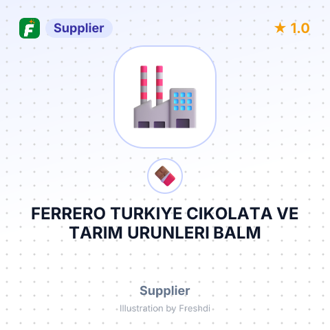 FERRERO TURKIYE CIKOLATA VE TARIM URUNLERI BALM – summary card, no photo uploaded yet