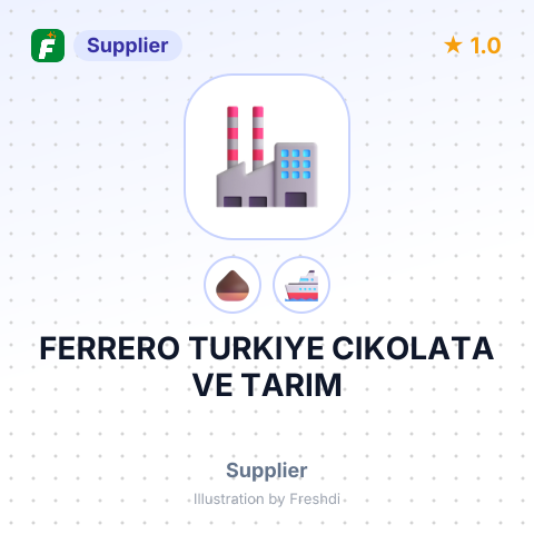 FERRERO TURKIYE CIKOLATA VE TARIM – summary card, no photo uploaded yet