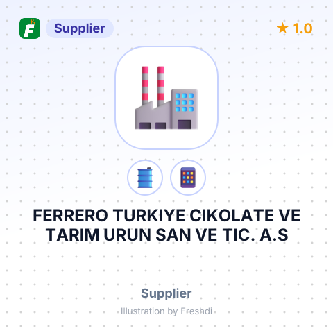 FERRERO TURKIYE CIKOLATE VE TARIM URUN SAN VE TIC. A.S – summary card, no photo uploaded yet