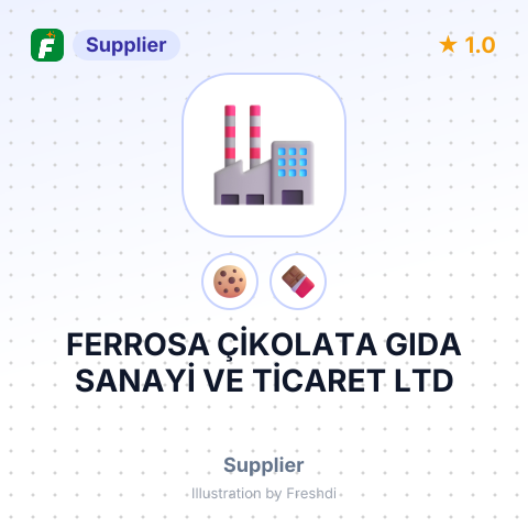 FERROSA ÇİKOLATA GIDA SANAYİ VE TİCARET LTD – summary card, no photo uploaded yet