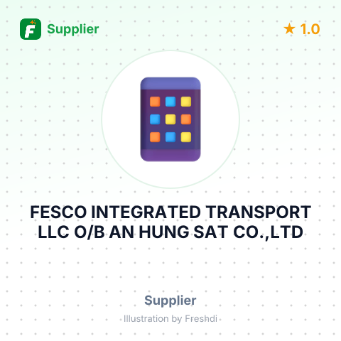 FESCO INTEGRATED TRANSPORT LLC O/B AN HUNG SAT CO.,LTD – summary card, no photo uploaded yet