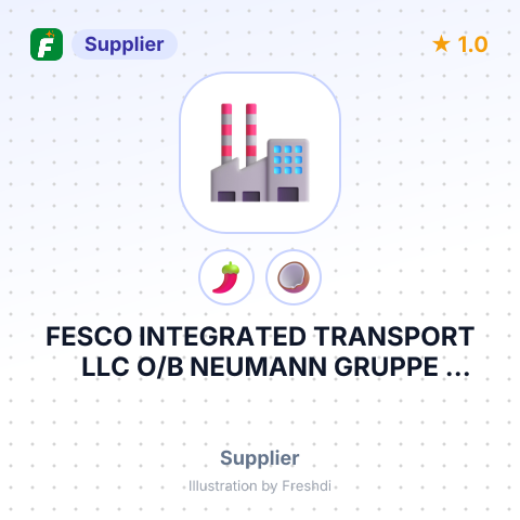 FESCO INTEGRATED TRANSPORT LLC O/B NEUMANN GRUPPE VIETNAM LTD – summary card, no photo uploaded yet