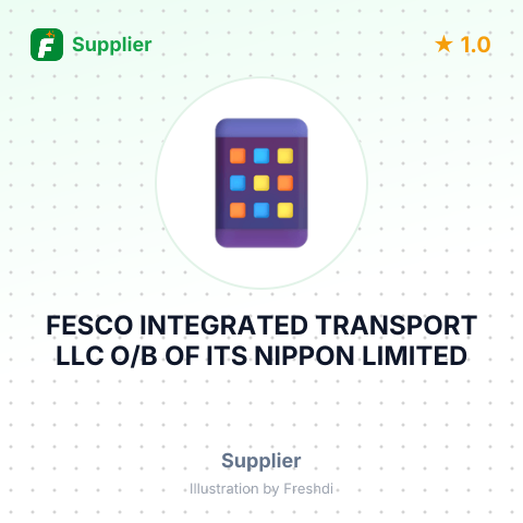 FESCO INTEGRATED TRANSPORT LLC O/B OF ITS NIPPON LIMITED – summary card, no photo uploaded yet