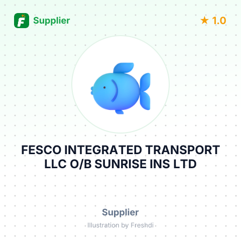 FESCO INTEGRATED TRANSPORT LLC O/B SUNRISE INS LTD – summary card, no photo uploaded yet