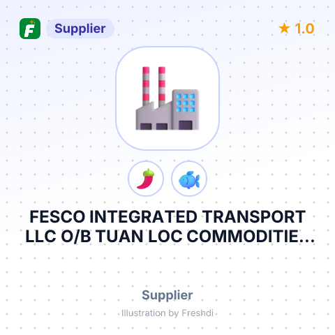 FESCO INTEGRATED TRANSPORT LLC O/B TUAN LOC COMMODITIES COMPANY LIMITED – summary card, no photo uploaded yet