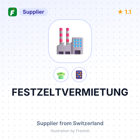 FESTZELTVERMIETUNG – summary card, no photo uploaded yet