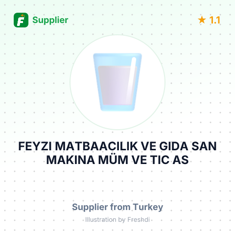 FEYZI MATBAACILIK VE GIDA SAN MAKINA MÜM VE TIC AS – summary card, no photo uploaded yet