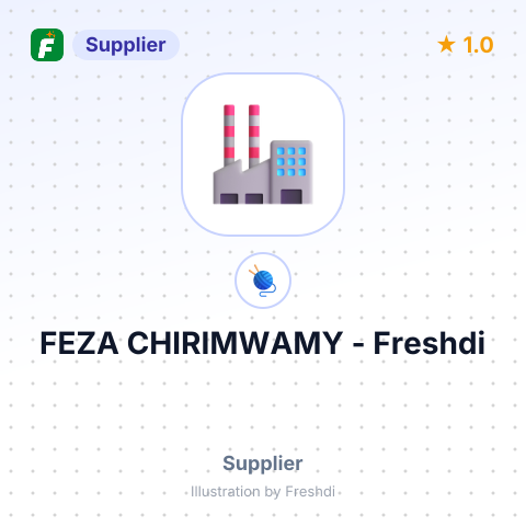 FEZA CHIRIMWAMY – summary card, no photo uploaded yet