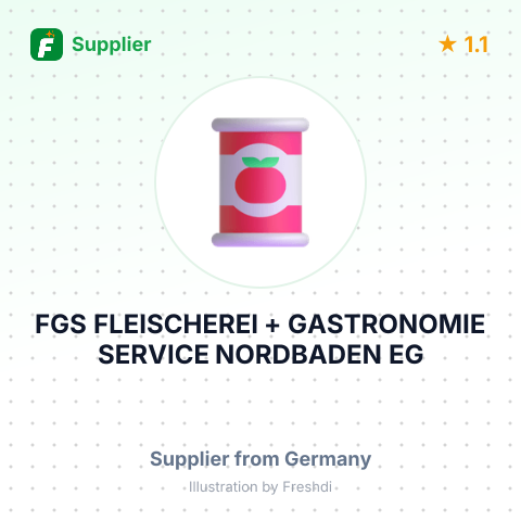 FGS FLEISCHEREI + GASTRONOMIE SERVICE NORDBADEN EG – summary card, no photo uploaded yet