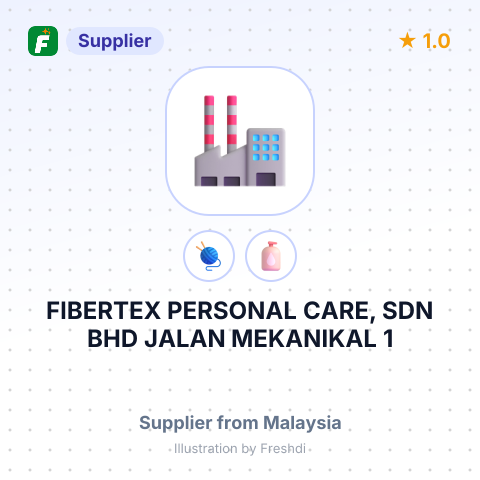FIBERTEX PERSONAL CARE, SDN BHD JALAN MEKANIKAL 1 – summary card, no photo uploaded yet