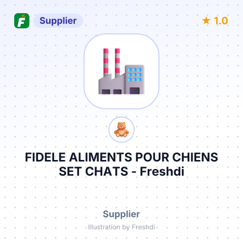 FIDELE ALIMENTS POUR CHIENS SET CHATS – summary card, no photo uploaded yet