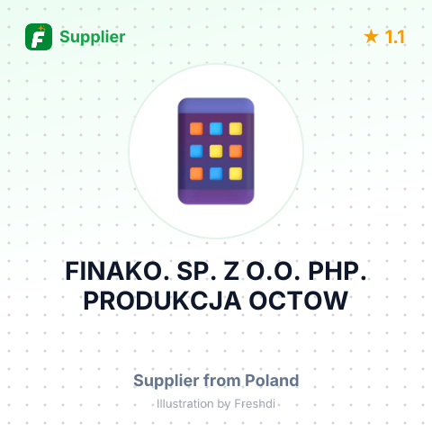 FINAKO. SP. Z O.O. PHP. PRODUKCJA OCTOW – summary card, no photo uploaded yet