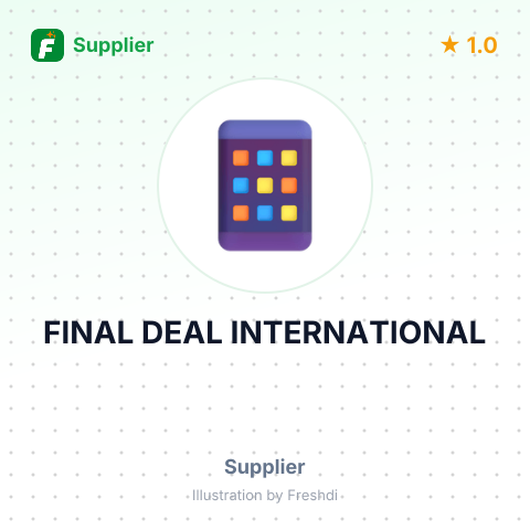 FINAL DEAL INTERNATIONAL – summary card, no photo uploaded yet