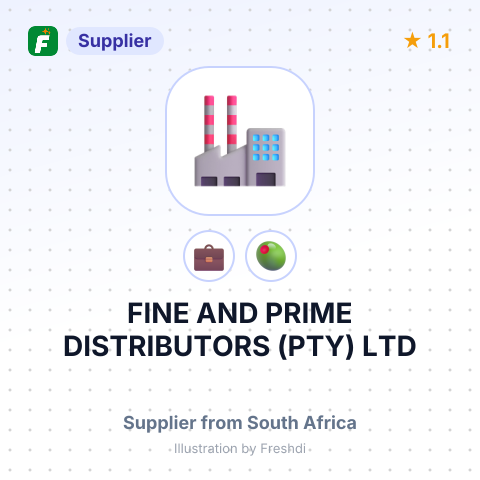 FINE AND PRIME DISTRIBUTORS (PTY) LTD – summary card, no photo uploaded yet