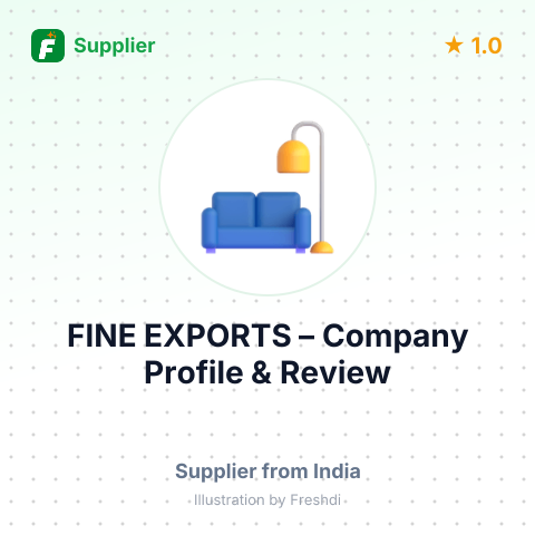 FINE EXPORTS – summary card, no photo uploaded yet