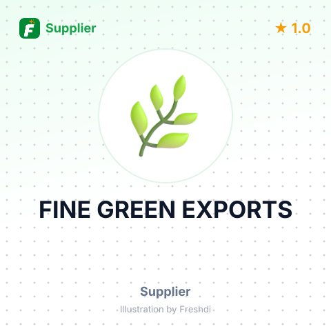 FINE GREEN EXPORTS – summary card, no photo uploaded yet