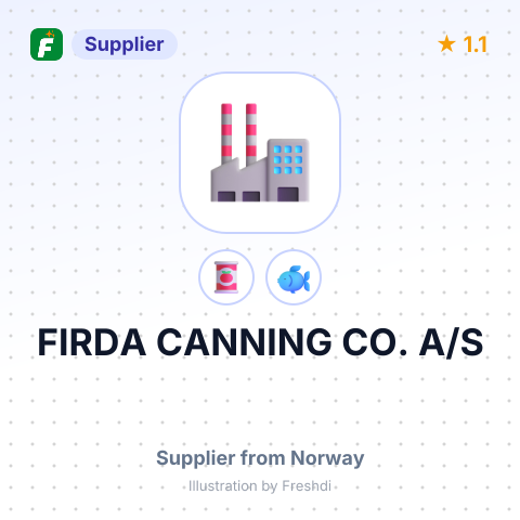 FIRDA CANNING CO. A/S – summary card, no photo uploaded yet