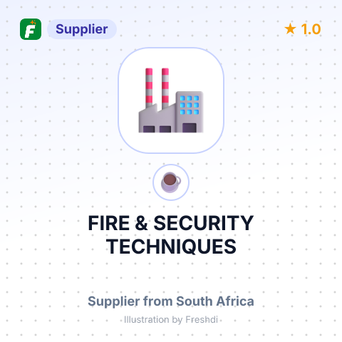 FIRE & SECURITY TECHNIQUES – summary card, no photo uploaded yet