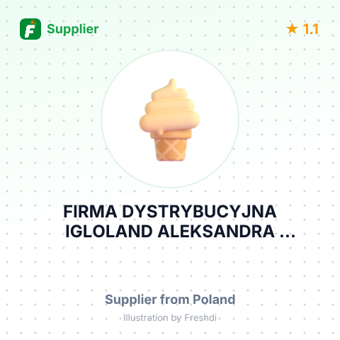 FIRMA DYSTRYBUCYJNA IGLOLAND ALEKSANDRA ROMUALD I TOMASZ KOTAS SPOLKA JAWNA – summary card, no photo uploaded yet