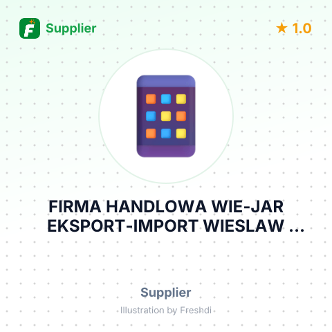 FIRMA HANDLOWA WIE-JAR EKSPORT-IMPORT WIESLAW JAROSZ – summary card, no photo uploaded yet