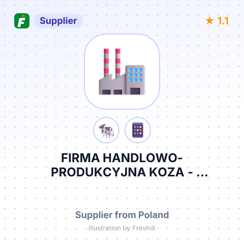 FIRMA HANDLOWO-PRODUKCYJNA KOZA - PRZETWÓRNIA RYBNA – summary card, no photo uploaded yet