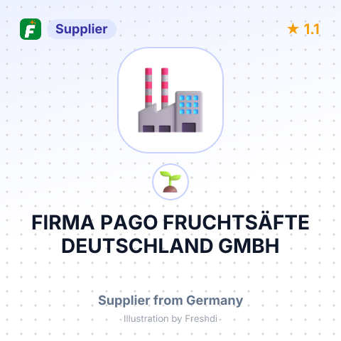 FIRMA PAGO FRUCHTSÄFTE DEUTSCHLAND GMBH – summary card, no photo uploaded yet