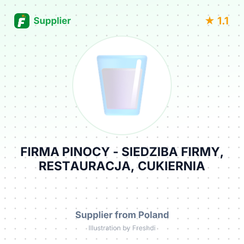 FIRMA PINOCY - SIEDZIBA FIRMY, RESTAURACJA, CUKIERNIA – summary card, no photo uploaded yet