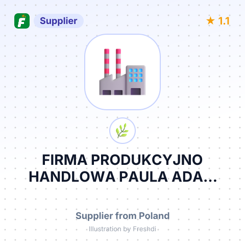 FIRMA PRODUKCYJNO HANDLOWA PAULA ADAM RADAS – summary card, no photo uploaded yet