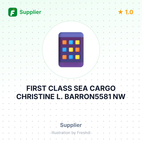 FIRST CLASS SEA CARGO CHRISTINE L. BARRON5581 NW – summary card, no photo uploaded yet