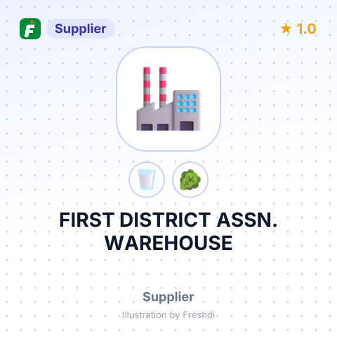 FIRST DISTRICT ASSN. WAREHOUSE – summary card, no photo uploaded yet