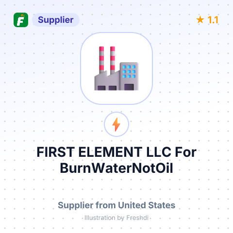 FIRST ELEMENT LLC For BurnWaterNotOil – summary card, no photo uploaded yet