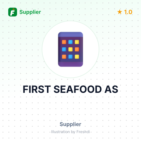FIRST SEAFOOD AS – summary card, no photo uploaded yet