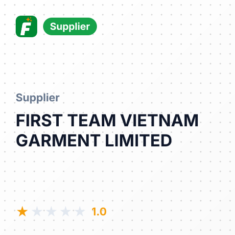 FIRST TEAM VIETNAM GARMENT LIMITED – summary card, no photo uploaded yet