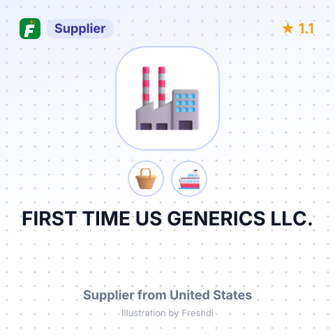 FIRST TIME US GENERICS LLC. – summary card, no photo uploaded yet