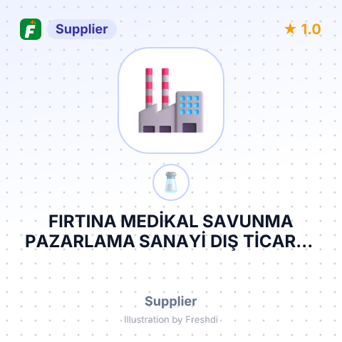 FIRTINA MEDİKAL SAVUNMA PAZARLAMA SANAYİ DIŞ TİCARET LİMİTED ŞİRKETİ – summary card, no photo uploaded yet
