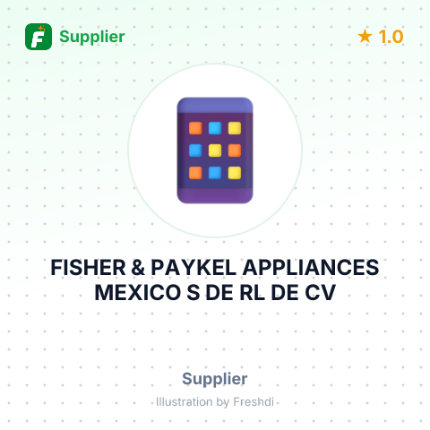 FISHER & PAYKEL APPLIANCES MEXICO S DE RL DE CV – summary card, no photo uploaded yet