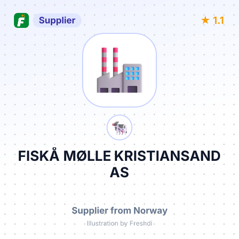 FISKÅ MØLLE KRISTIANSAND AS – summary card, no photo uploaded yet