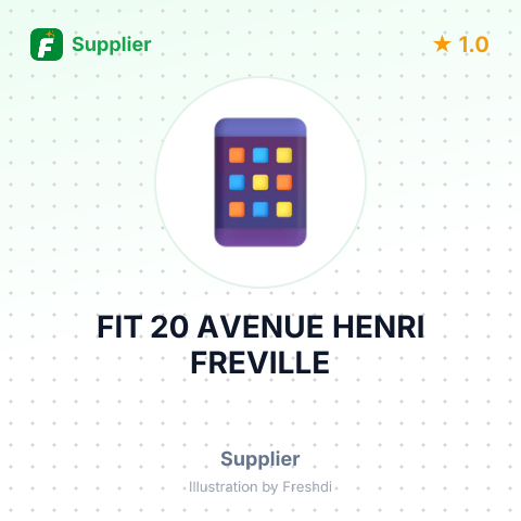FIT 20 AVENUE HENRI FREVILLE – summary card, no photo uploaded yet