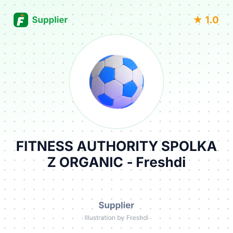 FITNESS AUTHORITY SPOLKA Z ORGANIC – summary card, no photo uploaded yet