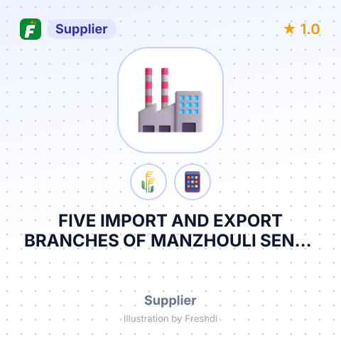 FIVE IMPORT AND EXPORT BRANCHES OF MANZHOULI SENFU INTERNATIONAL LOGISTICS REAL ESTATE CO., LTD – summary card, no photo uploaded yet