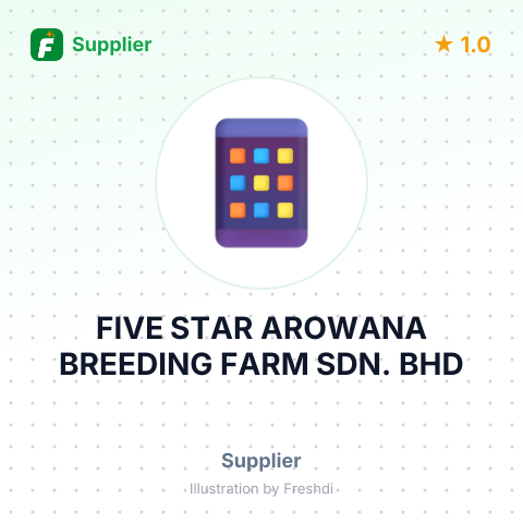 FIVE STAR AROWANA BREEDING FARM SDN. BHD – summary card, no photo uploaded yet