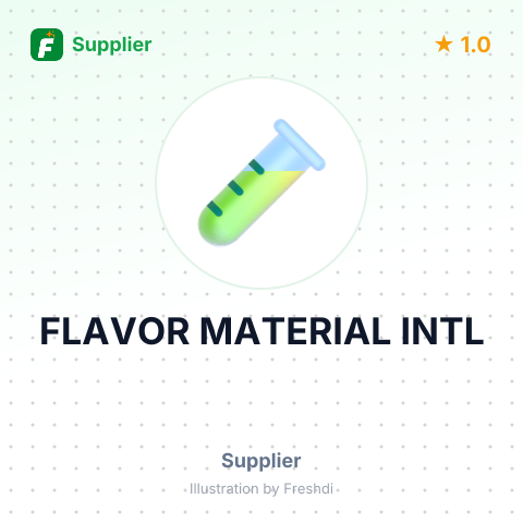 FLAVOR MATERIAL INTL – summary card, no photo uploaded yet